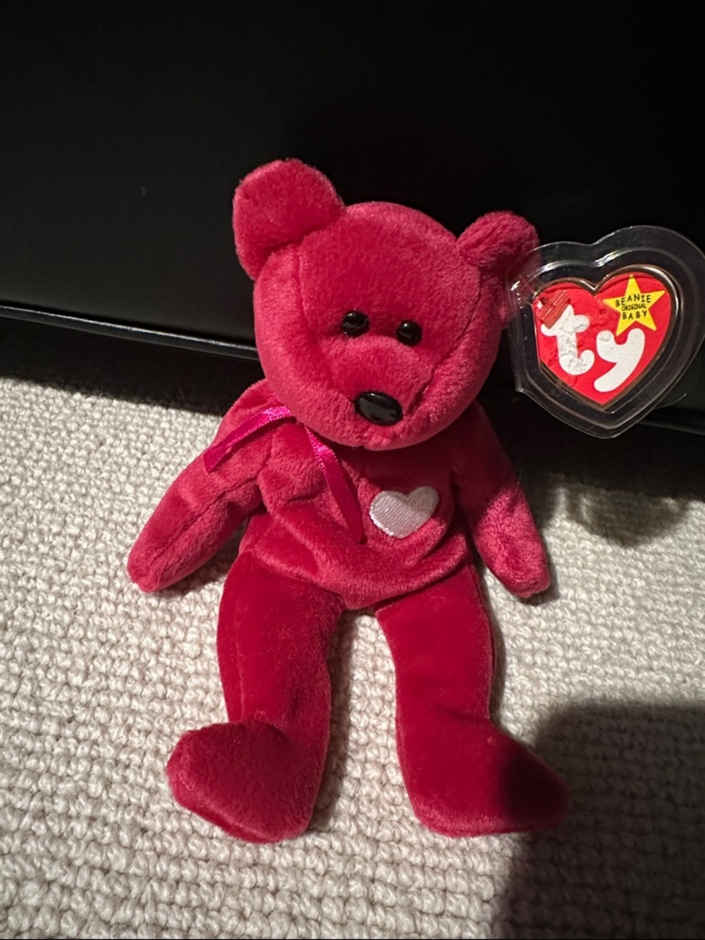 Authentic TY Beanie Baby - Valentina Bear - Valentine's gift